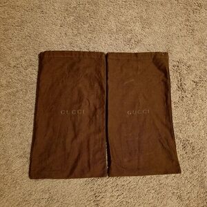 Gucci Chocolate Brown Dust Bags